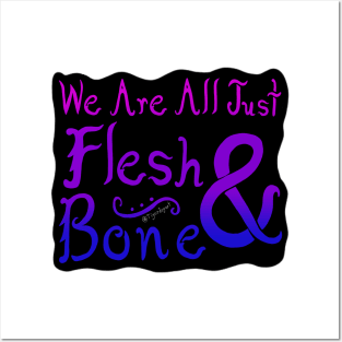 We Are All Just Flesh & Bone! Bisexual Pride Posters and Art